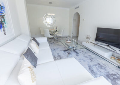 The living area at La Dama De Noche, Nueva Andalucía