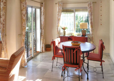 The dining area at La Madrugada I, Elviria