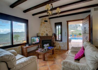 The living area at La Olgava, El Jaral