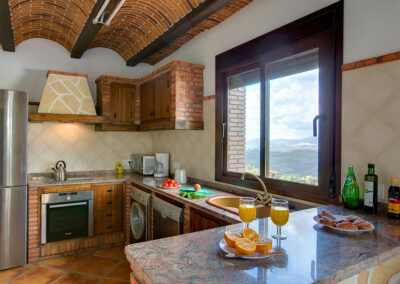 The kitchen at La Olgava, El Jaral