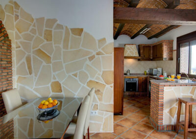 The dining area at La Olgava, El Jaral
