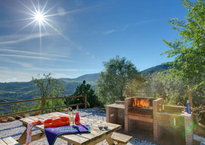 The barbecue area at La Olgava, El Jaral