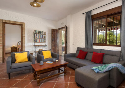 The living area at La Zarza, El Gastor