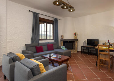 The living area at La Zarza, El Gastor
