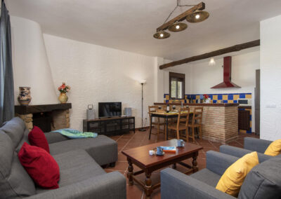 The living area at La Zarza, El Gastor