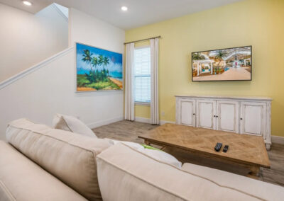 The living area at Margaritaville 49, Kissimmee, Orlando