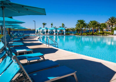 One of the lagoon-style pools at Margaritaville, Kissimmee, Orlando