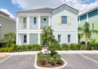 Margaritaville 99, Kissimmee is a six bedroom, six bathroom villa with private pool & lake views. Spacious living for 12 includes two comfy sitting / TV areas, wood tile floors & pastel decor. Just five miles from Disney, onsite water park, entertainment, dining & shuttle.
