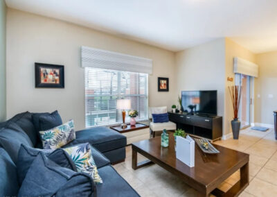The living area at Paradise Palms Resort 10, Kissimmee