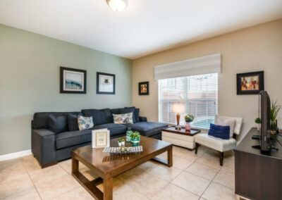 The living area at Paradise Palms Resort 10, Kissimmee