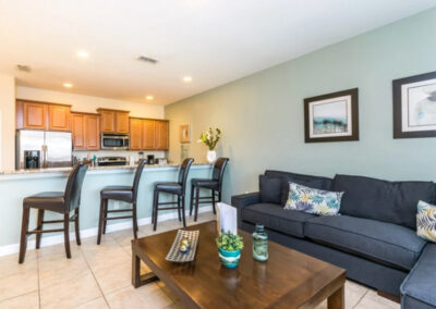 The living area at Paradise Palms Resort 10, Kissimmee