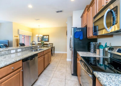 The kitchen at Paradise Palms Resort 10, Kissimmee