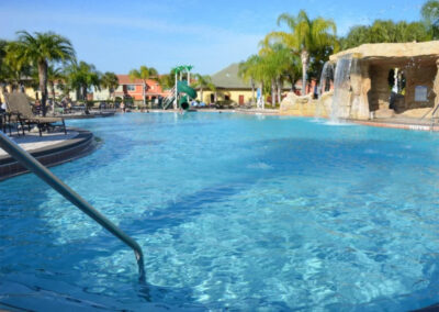 The resort swimming pool at Paradise Palms Resort, Kissimmee