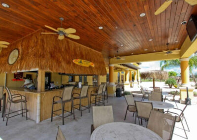 The poolside bar at Paradise Palms Resort, Kissimmee