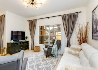 The living area at Paradise Palms Resort 85, Kissimmee