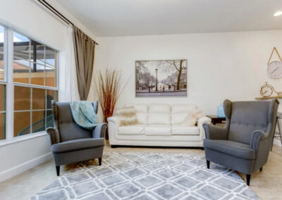 The living area at Paradise Palms Resort 85, Kissimmee
