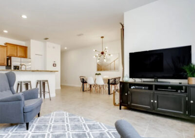 The living area at Paradise Palms Resort 85, Kissimmee