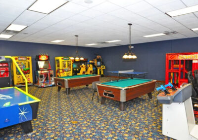 The arcade games room at Paradise Palms Resort, Kissimmee