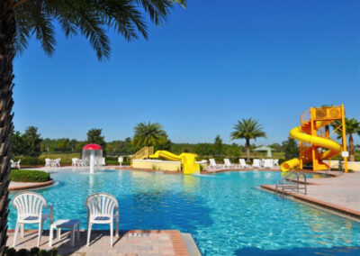 The heated resort-style swimming pool at Providence Resort, Davenport
