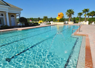 The heated resort-style swimming pool at Providence Resort, Davenport