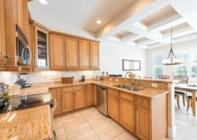 The kitchen at Reunion Resort 140, Reunion, Orlando, Florida