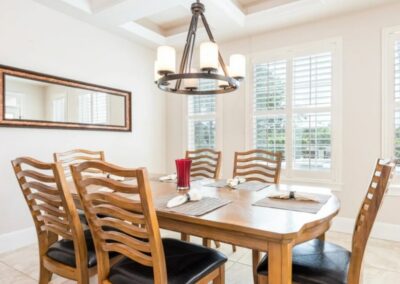 The dining area at Reunion Resort 140, Reunion, Orlando, Florida
