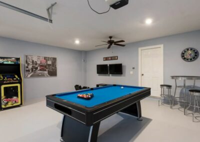 The well equipped games room at Reunion Resort 140, Reunion, Orlando, Florida
