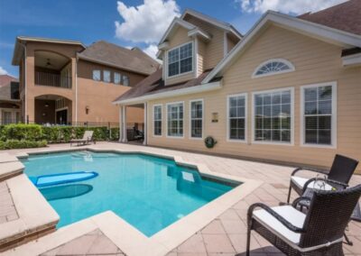 The swimming pool & patio at Reunion Resort 140, Reunion, Orlando, Florida
