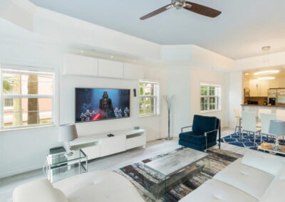 The living area at Reunion Resort 395, Reunion, Orlando