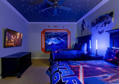 Bedroom #3 with Star Wars theme at Reunion Resort 395, Reunion, Orlando