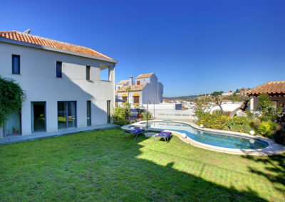 The garden & swimming pool at San Nicasio, Ronda