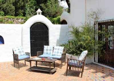 The courtyard at Sierravista, Órgiva