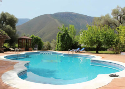The swimming pool at Sierravista, Órgiva