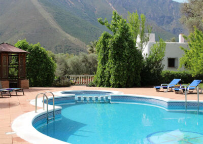 The swimming pool at Sierravista, Órgiva