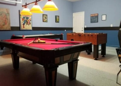 The games room at Solterra Resort 131, Davenport