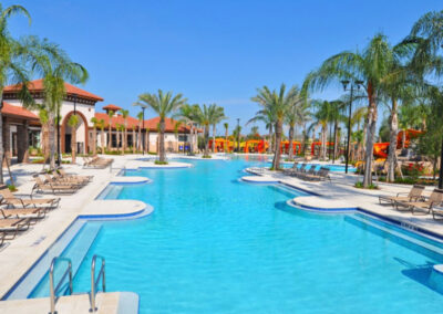 The resort swimming pool at Solterra Resort, Davenport