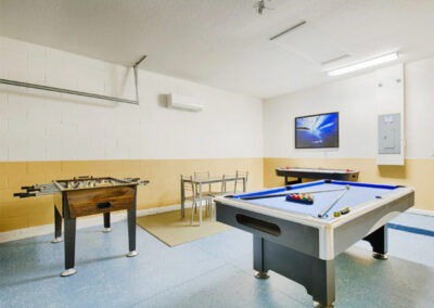 The games room at Solterra Resort 36, Davenport, Orlando