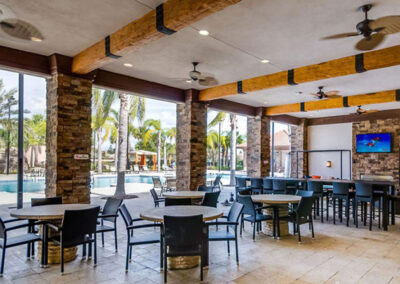 Enjoy cocktails at the Grand Clubhouse at Solterra Resort, Davenport, Orlando