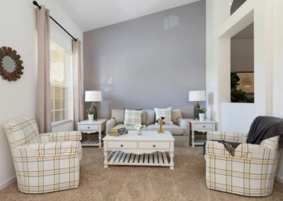 The formal living room at Solterra Resort 390, Davenport, Orlando