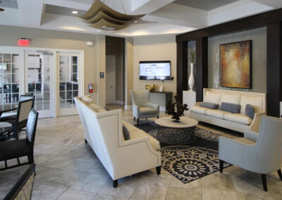Relax in the clubhouse lounge at Solterra Resort, Davenport, Orlando