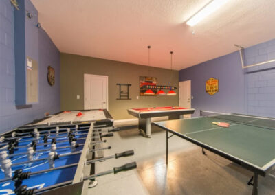 The games room at Sonoma Resort 2, Kissimmee