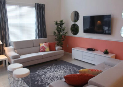 The living area at Sonoma Resort 4, Kissimmee, Orlando