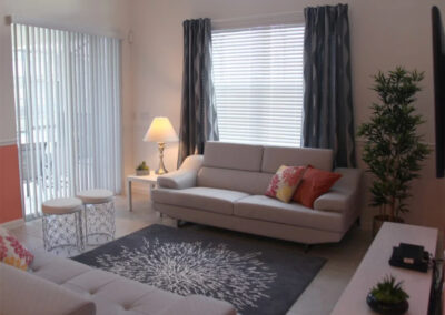 The living area at Sonoma Resort 4, Kissimmee, Orlando