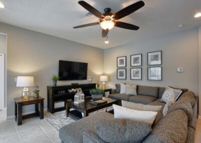 The living area at Sonoma Resort 41, Kissimmee, Orlando