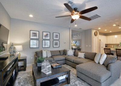 The living area at Sonoma Resort 41, Kissimmee, Orlando