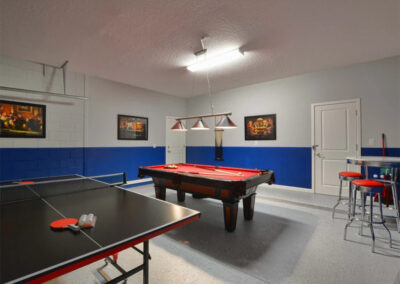 The games room at Sonoma Resort 41, Kissimmee, Orlando