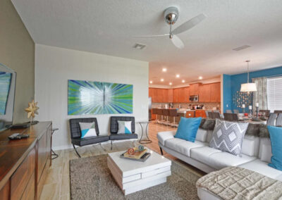 The living area at Storey Lake Resort 17, Kissimmee