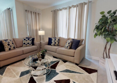 The living area at Storey Lake Resort 208, Kissimmee, Orlando
