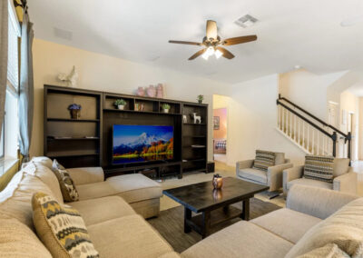 The living area at Veranda Palms 1, Kissimmee