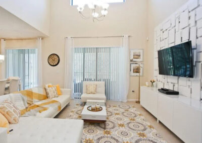 The living area at Veranda Palms 10, Kissimmee